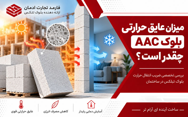 میزان عایق حرارتی بلوک AAC چقدر است؟ بررسی تخصصی