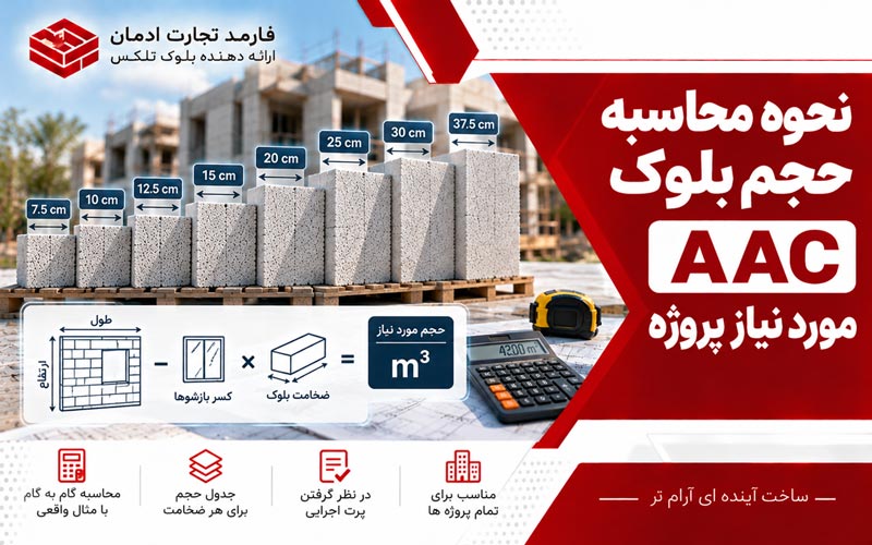 نحوه محاسبه حجم بلوک AAC مورد نیاز پروژه